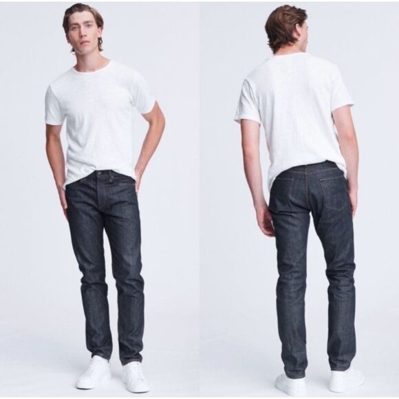 Men's NWOT Rag & Bone Slim Blue Jeans - Picture 1 of 8